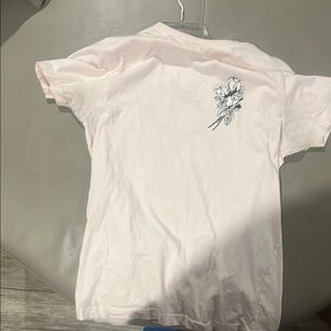 Floral Embroidered Pink Shirt